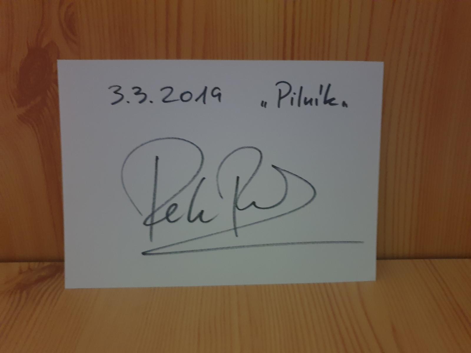 autogram Peter Pilát, motokros - Ostatné zberateľské predmety