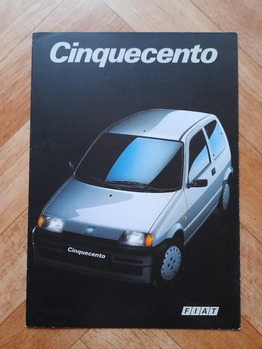 PROSPEKT FIAT CINQUECENTO - Motoristická literatúra