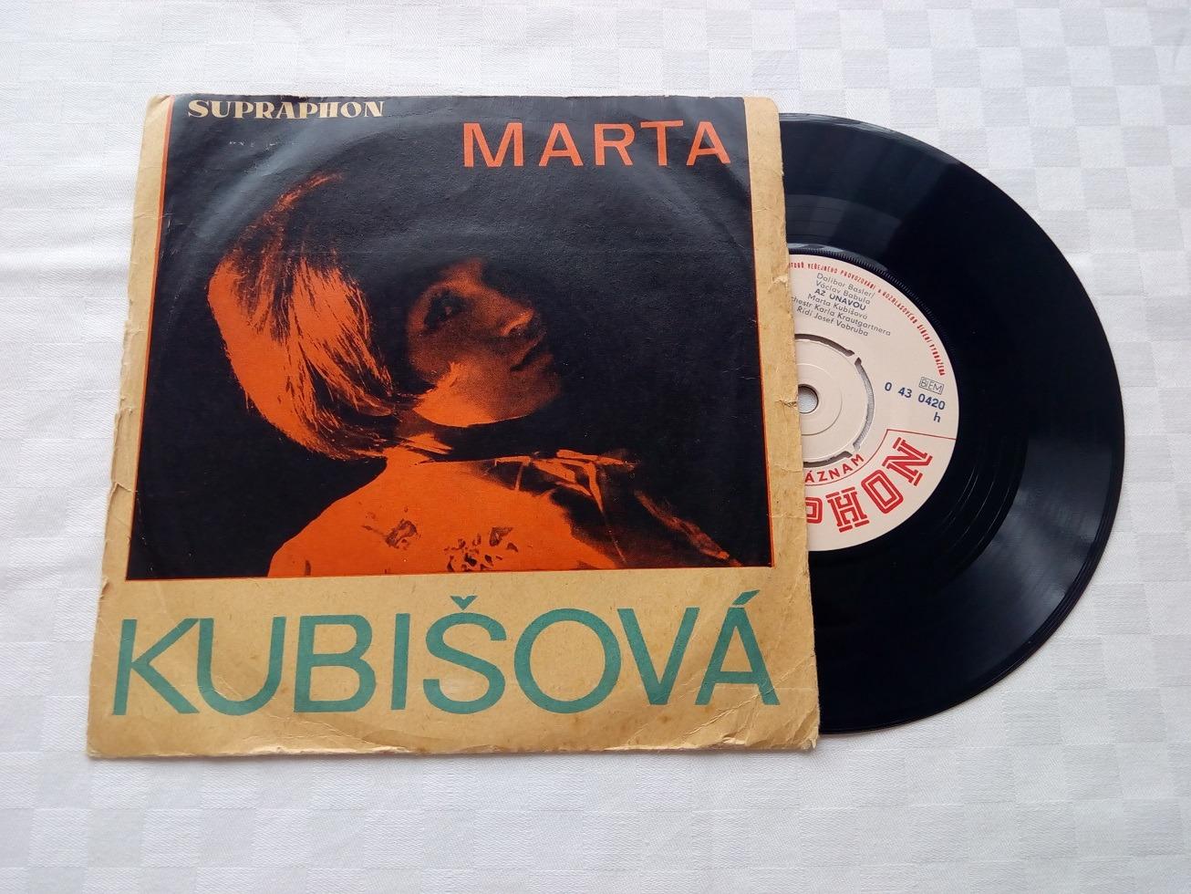 Marta Kubišová - Až únavou/A ja to nepoviem - SUPRAPHON 1968 SP doska - Hudba