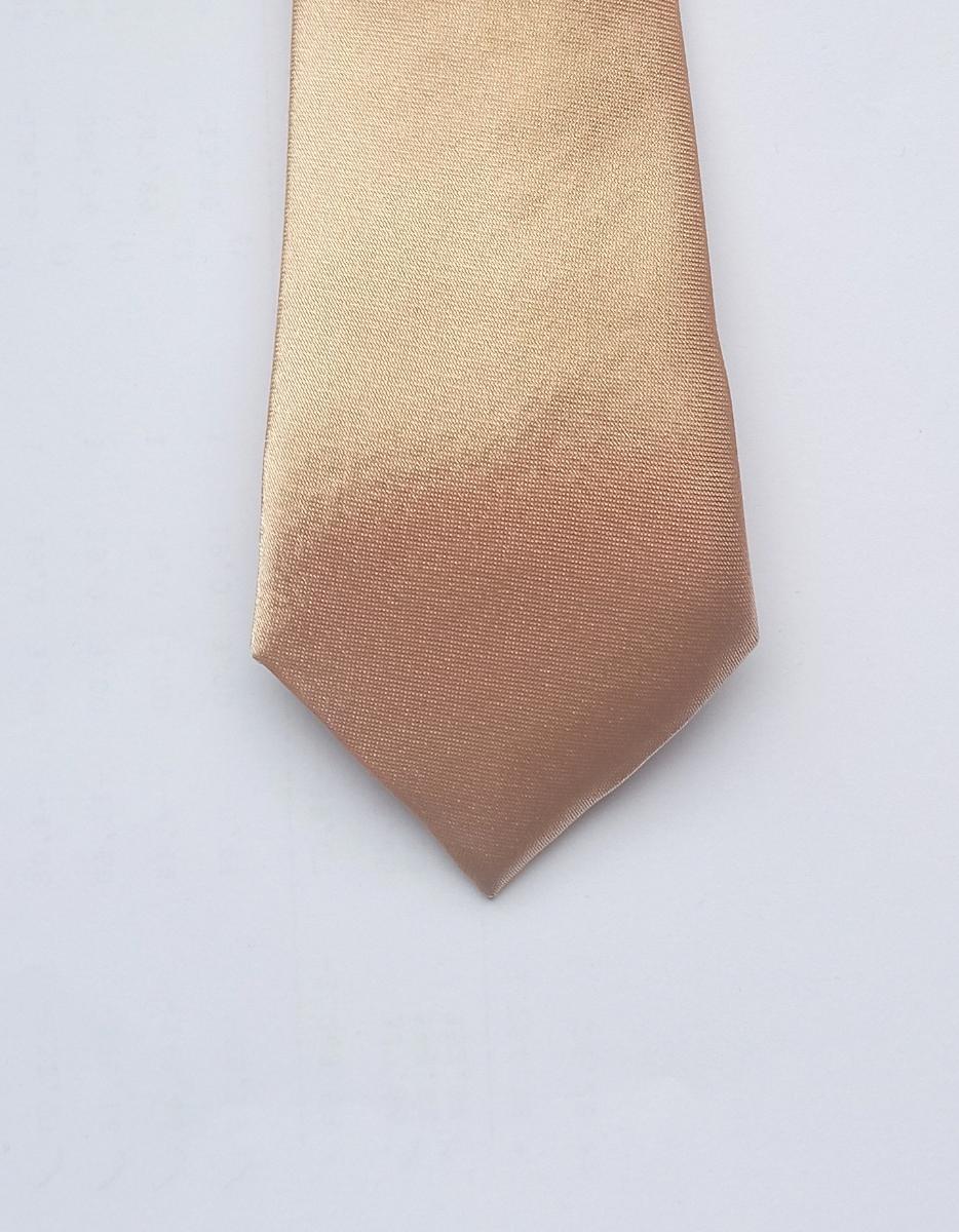 Nová kravata, materiál polyester, úzky strih, zlatá farba - Oblečenie, obuv a doplnky