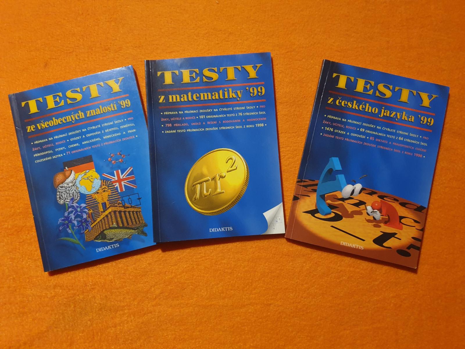 Testovacie knižky pre školákov - 3 kusy - Knihy a časopisy