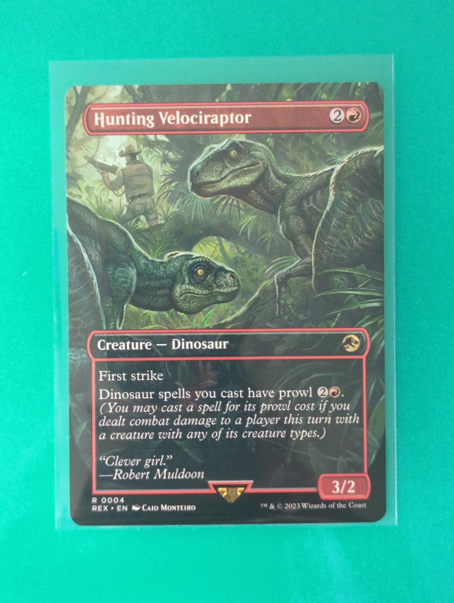 MTG Hunting Velociraptor REX - Kartová hra Magic: The Gathering