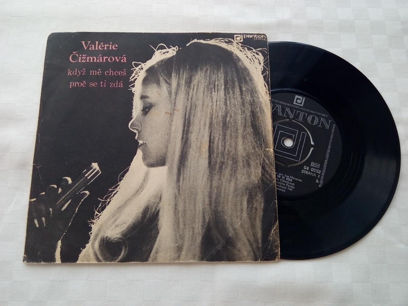 Valérie Čižmárová - Keď ma chceš - PANTON 1970 SP doska singel - Hudba