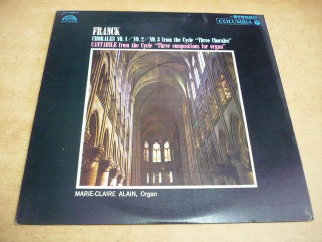 LP FRANCK / Chorales, Cantabile... Organ - MARIE-CLAIRE ALAIN / JAPAN - Hudba
