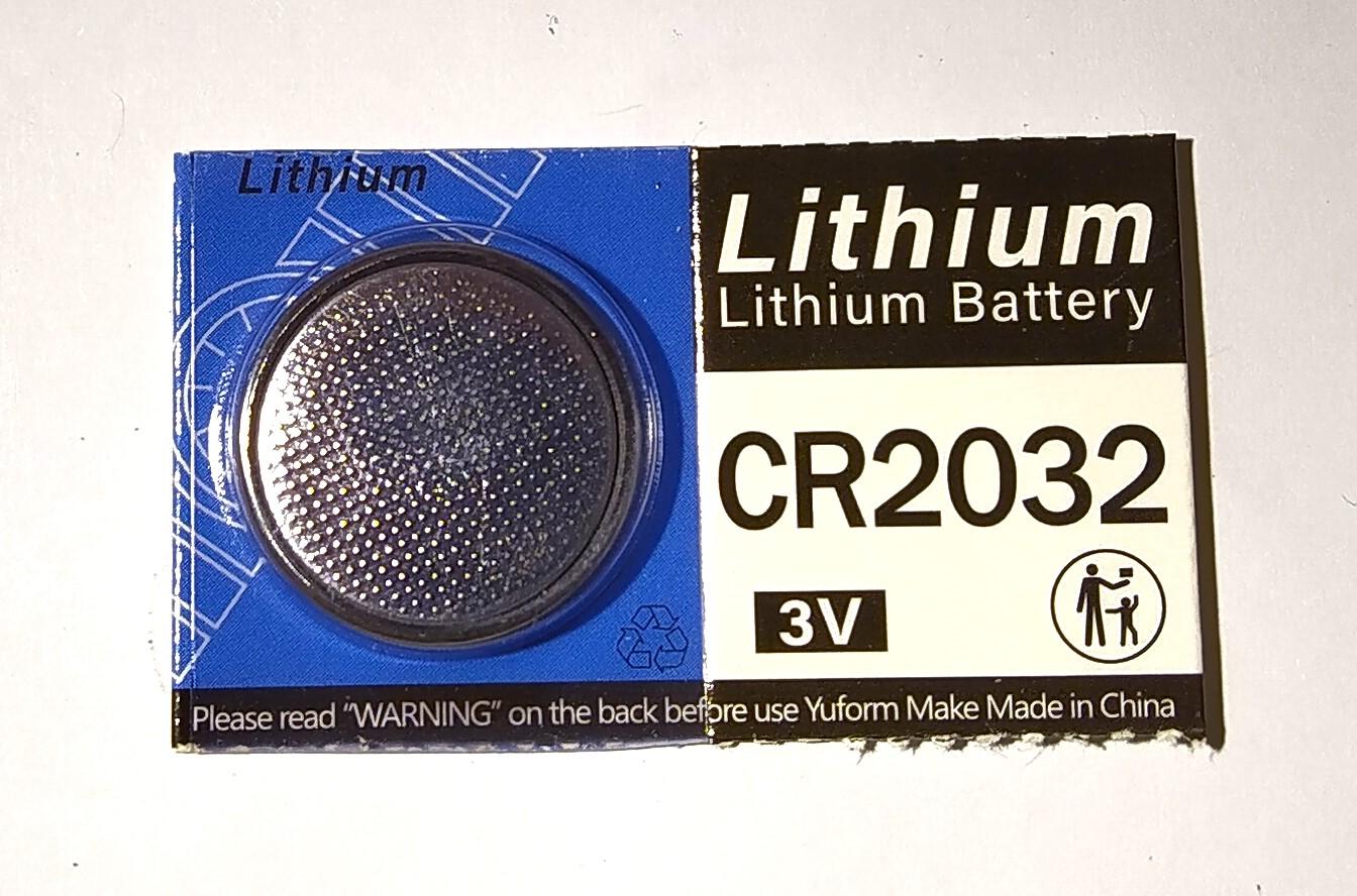 Gombíková batéria CR2032 - 3V Lítium - 1 kus - Elektro