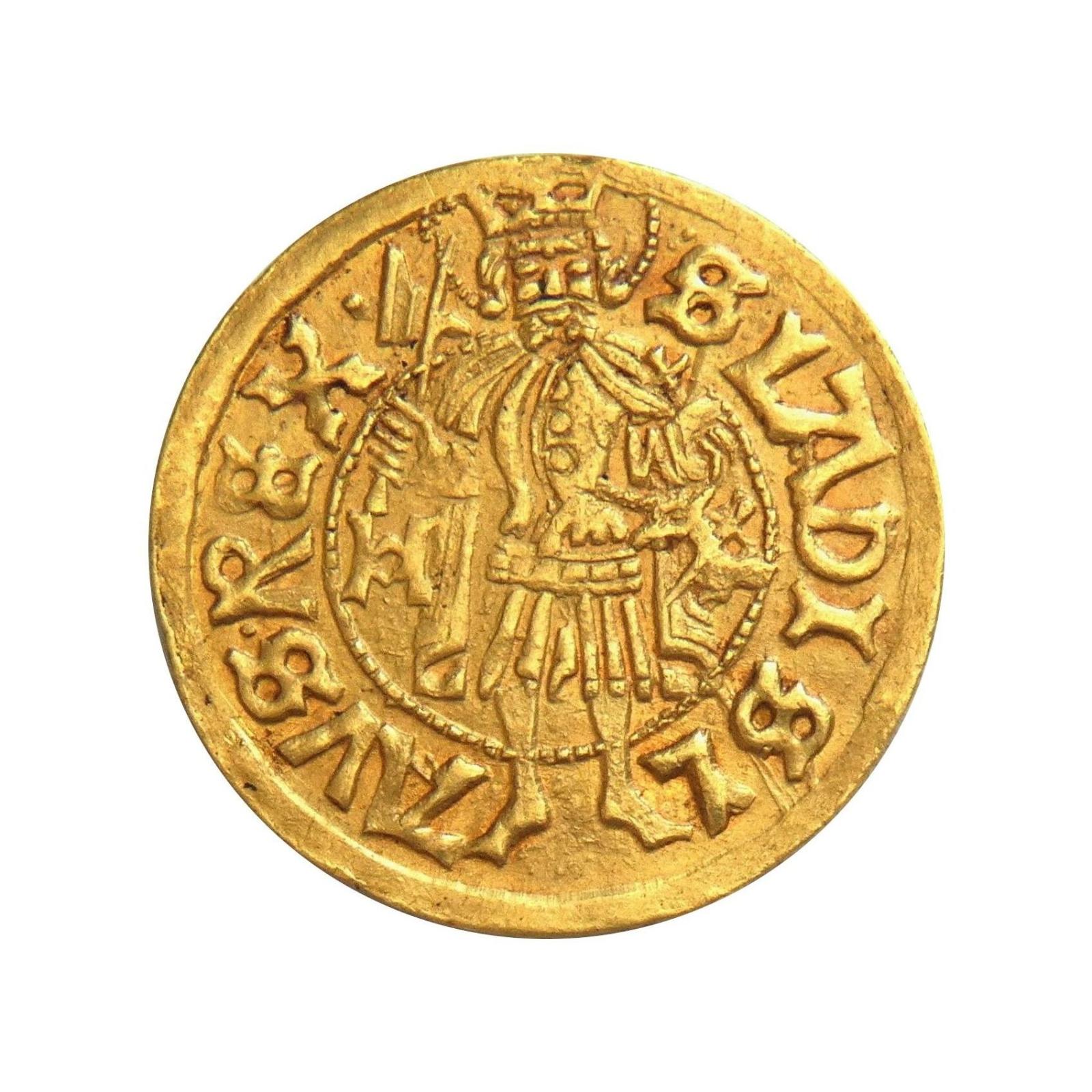 Vladislav II., zlatý dukát, mincovňa Hermannstadt, extrémne vzácny. - Numizmatika