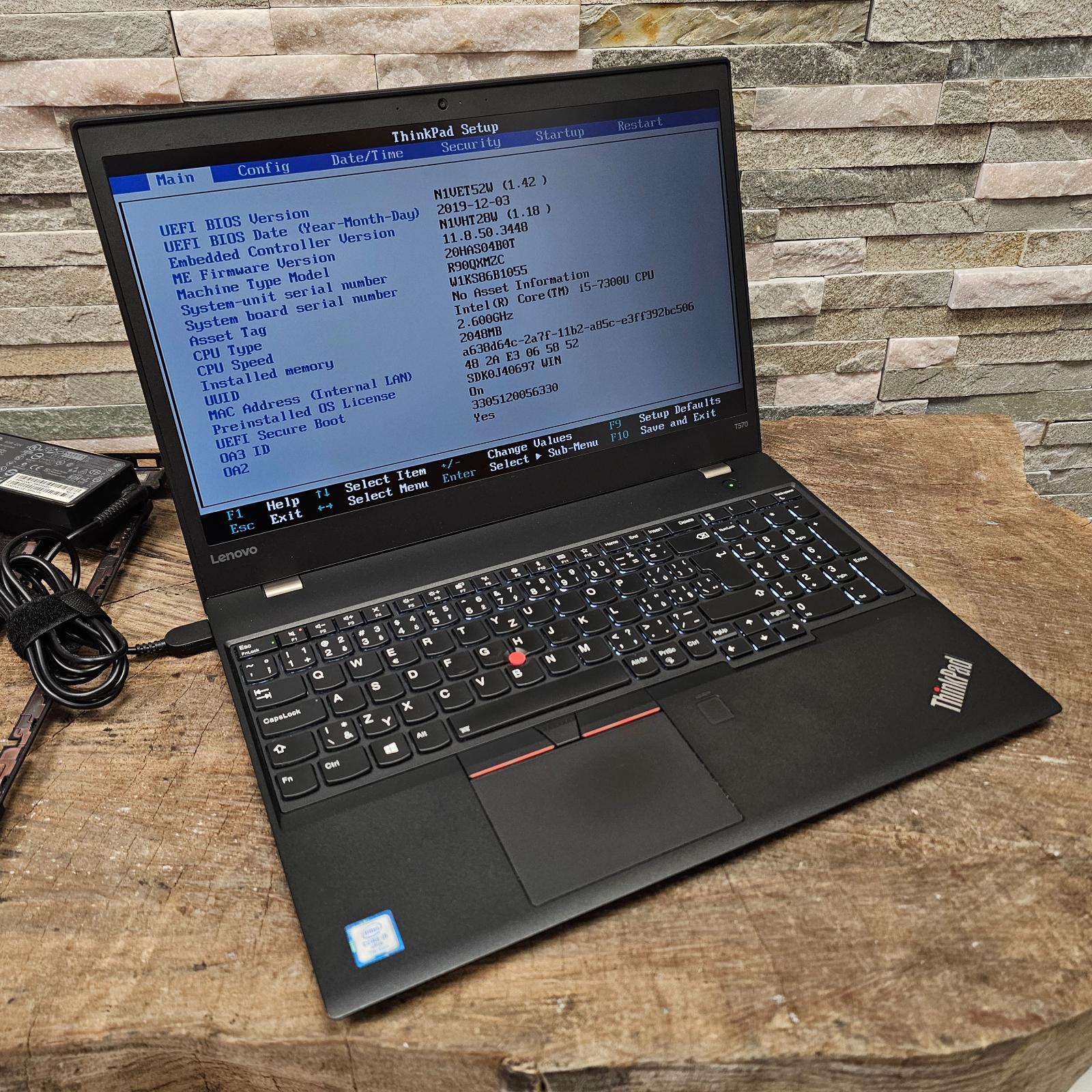Lenovo ThinkPad T570 - funkčný, na opravu / i5-7300U, 15,6" FHD - Notebooky, príslušenstvo