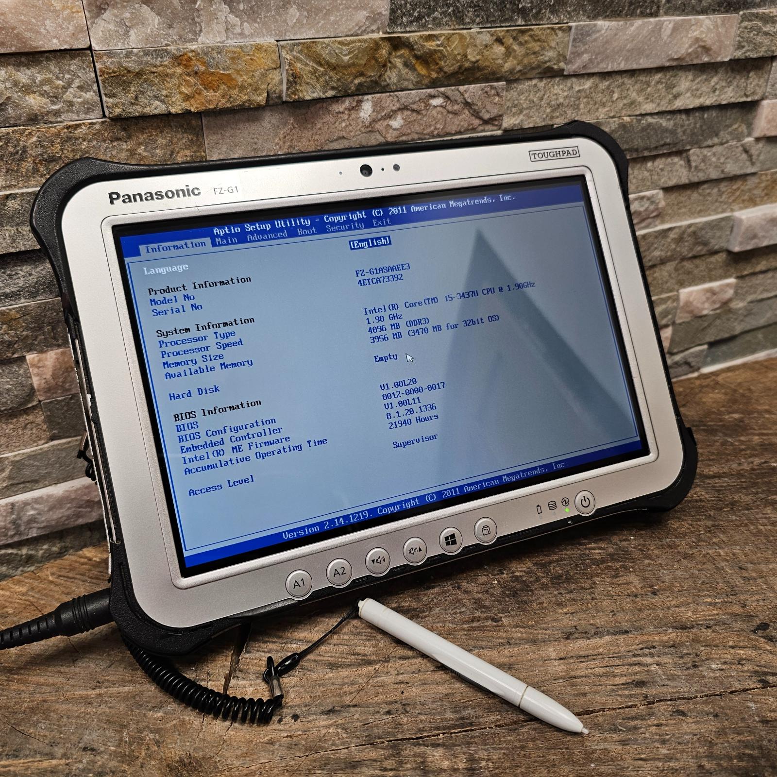 ToughPad Panasonic FZ-G1 - Funkčné, displej ok / i5-3437U, 4GB - Tablety a čítačky e-kníh