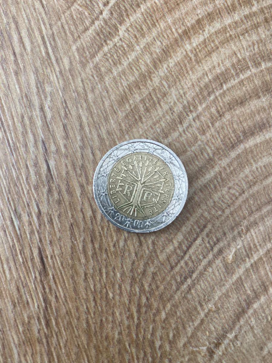 2 euro, rok 2000, Francúzsko, rare, numizmatika - Zberateľstvo