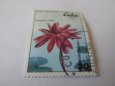Známky Kuba 1979, Vodné kvety, Lotos