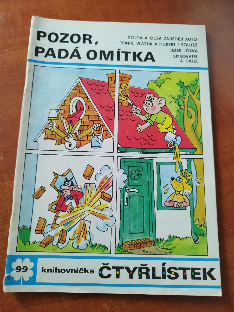 Štvorlístok č. 99 POZOR, PADÁ OMIETKA (rok1982) - Knihy a časopisy