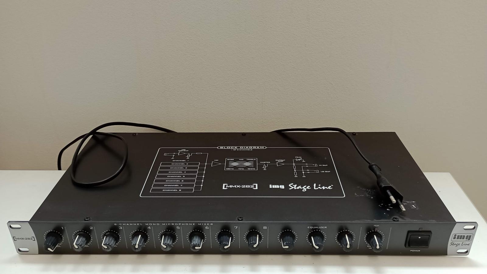 Audio mixér Stage Line MMX-282 - Zvukové a svetelné aparatúry