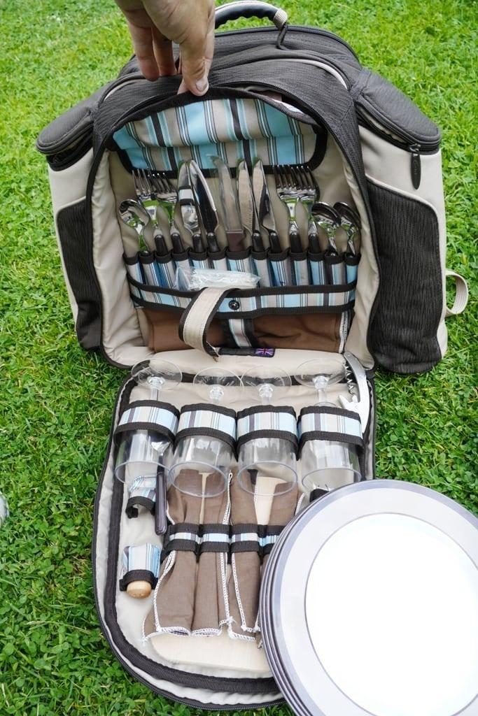 luxusný anglický piknikový batoh Concept pre 4 ľudí, nový - Šport a turistika