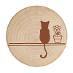 Drevená magnetka s mačičkou /s otváračom /2 v 1/6,3cm/ Od 1 Kč € |001| - undefined