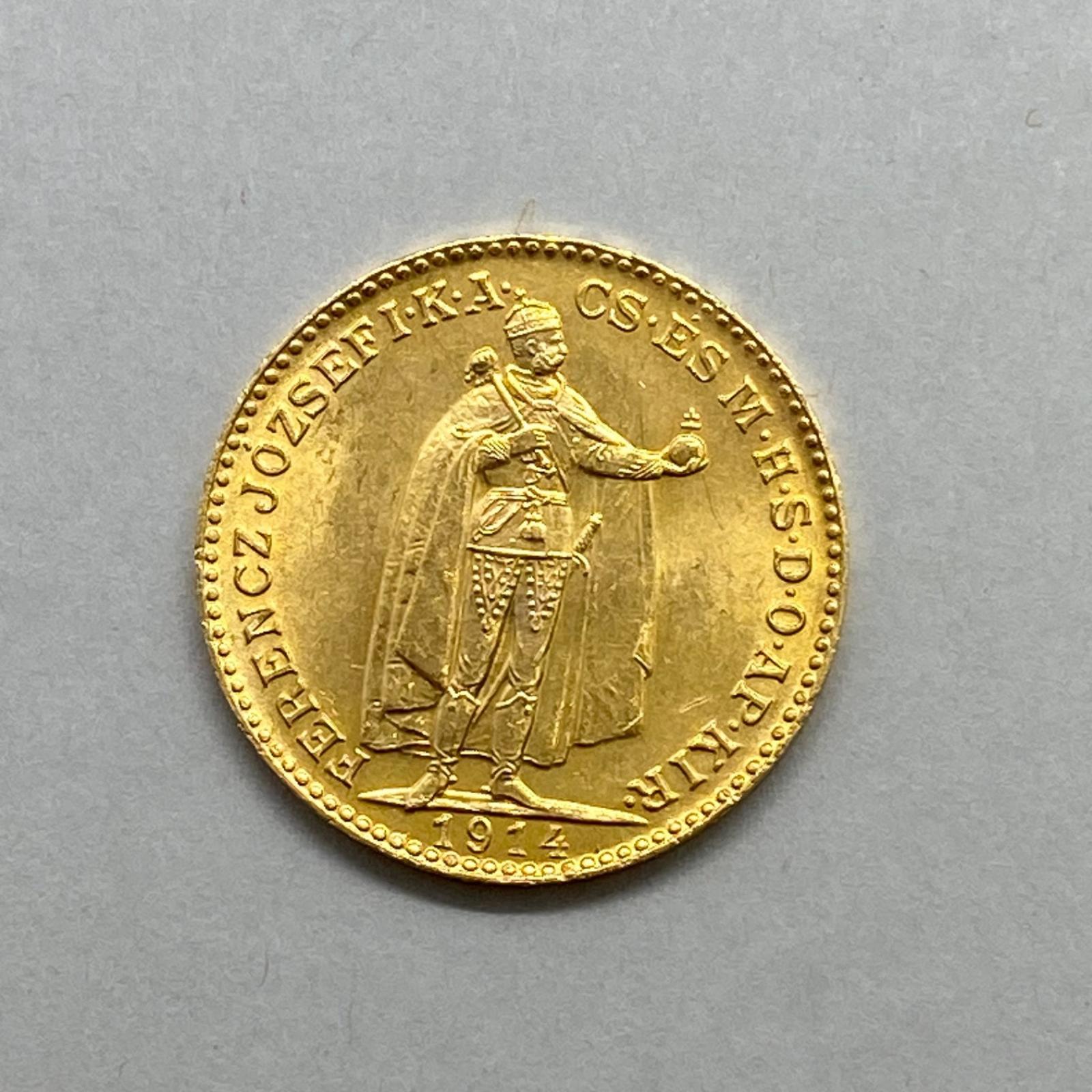 Zlatá 20 Koruna FJ I. 1914 KB - Znak Bosny - KRÁSNA A VZÁCNA  - Numizmatika