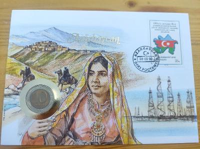 Mincový list 10 rubľov 1991 Azerbajdžan