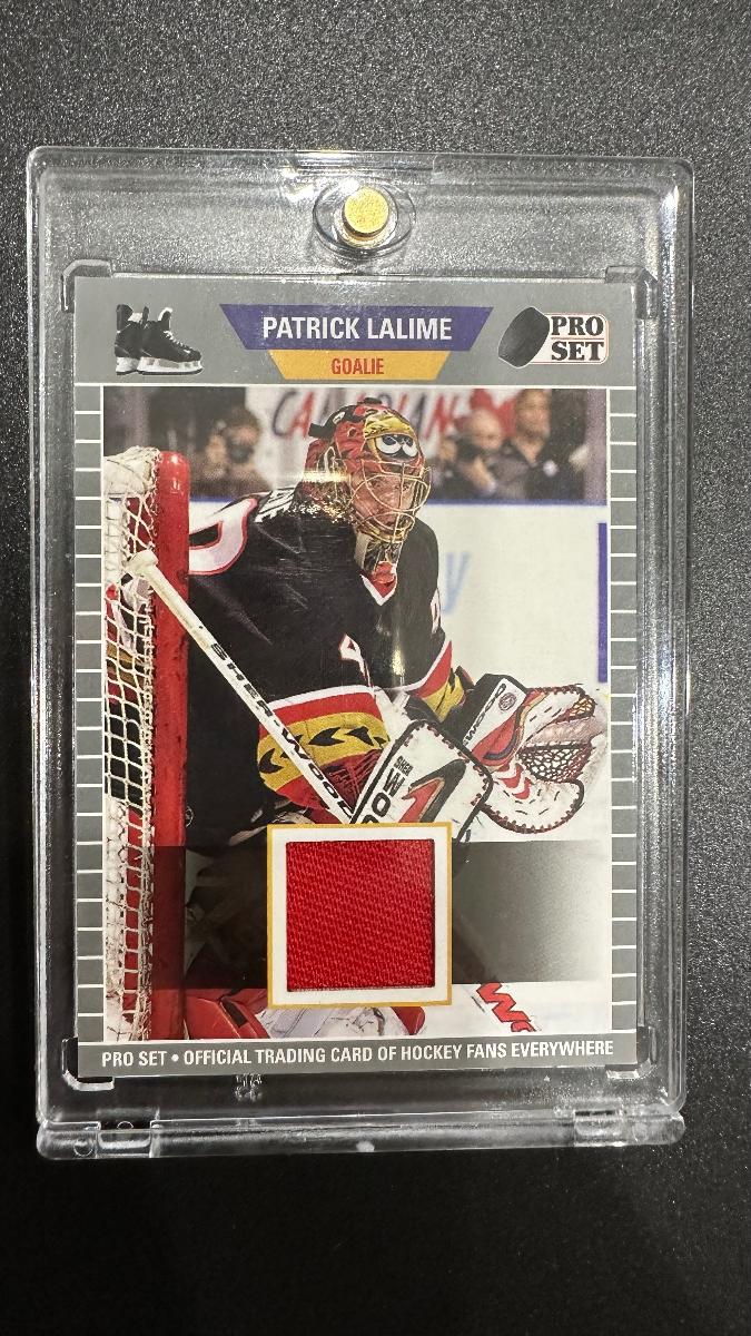 2020-21 Leaf Pro Set Memorabilia Patrick Lalime #PSM-60 - Hokejové karty