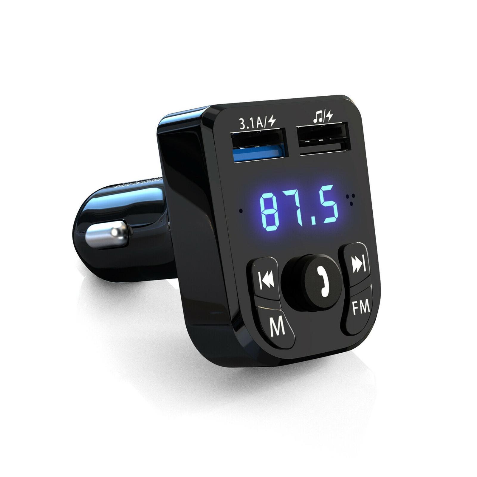 FM Transmitter do auta USB Bluetooth 5.0 rýchle nabíjanie, prehrávač - TV, audio, video