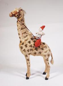 Mechanická hračka - Žirafa a klaun - Steiff ♫