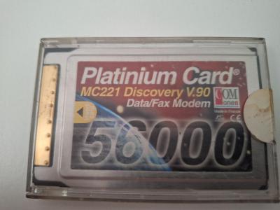 PC Cards One Platinum Card Mc221 Discovery V.90 Data/fax PCMCIA Modem