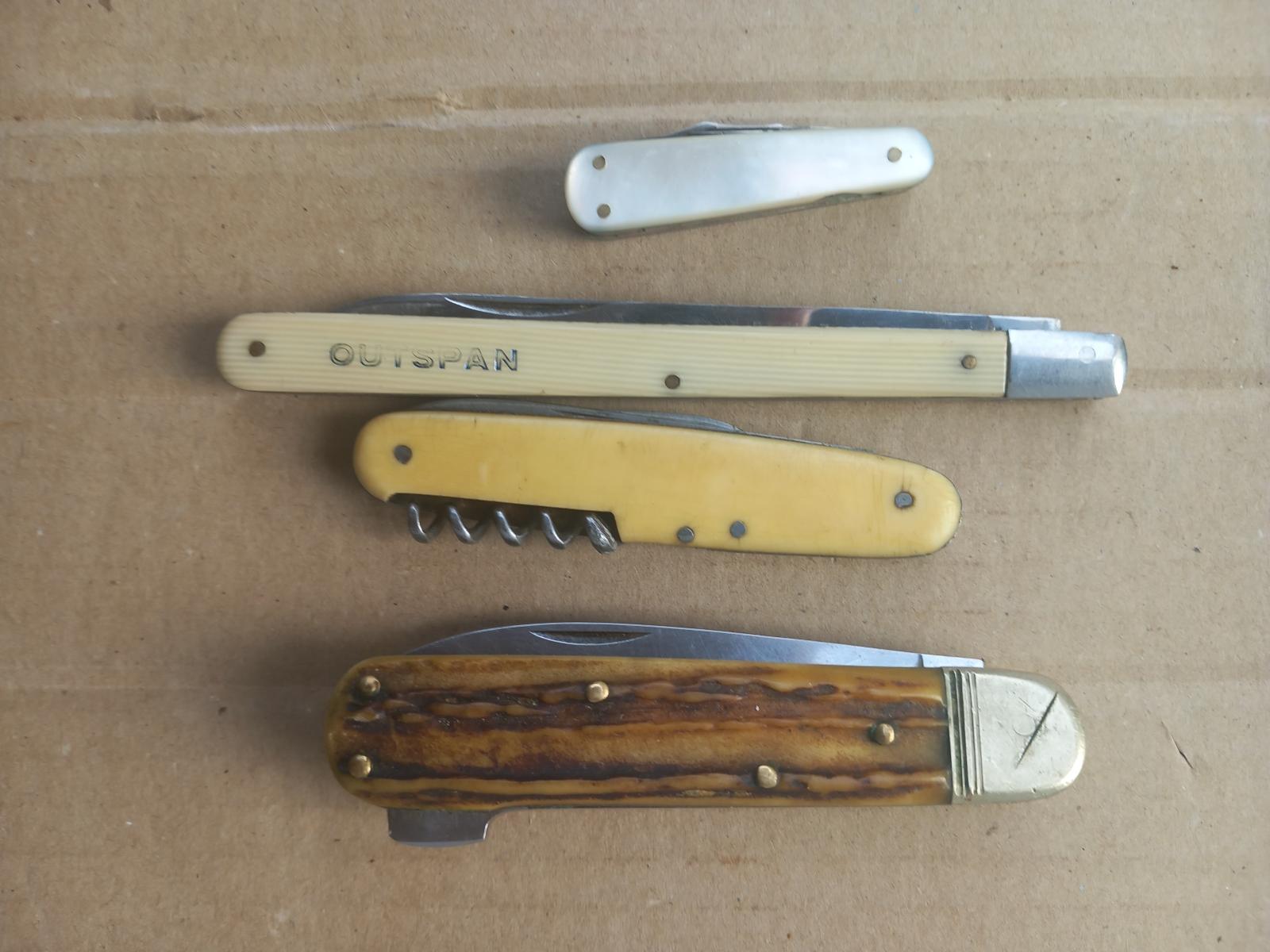 Staré nože mix - Vojenské zberateľské predmety
