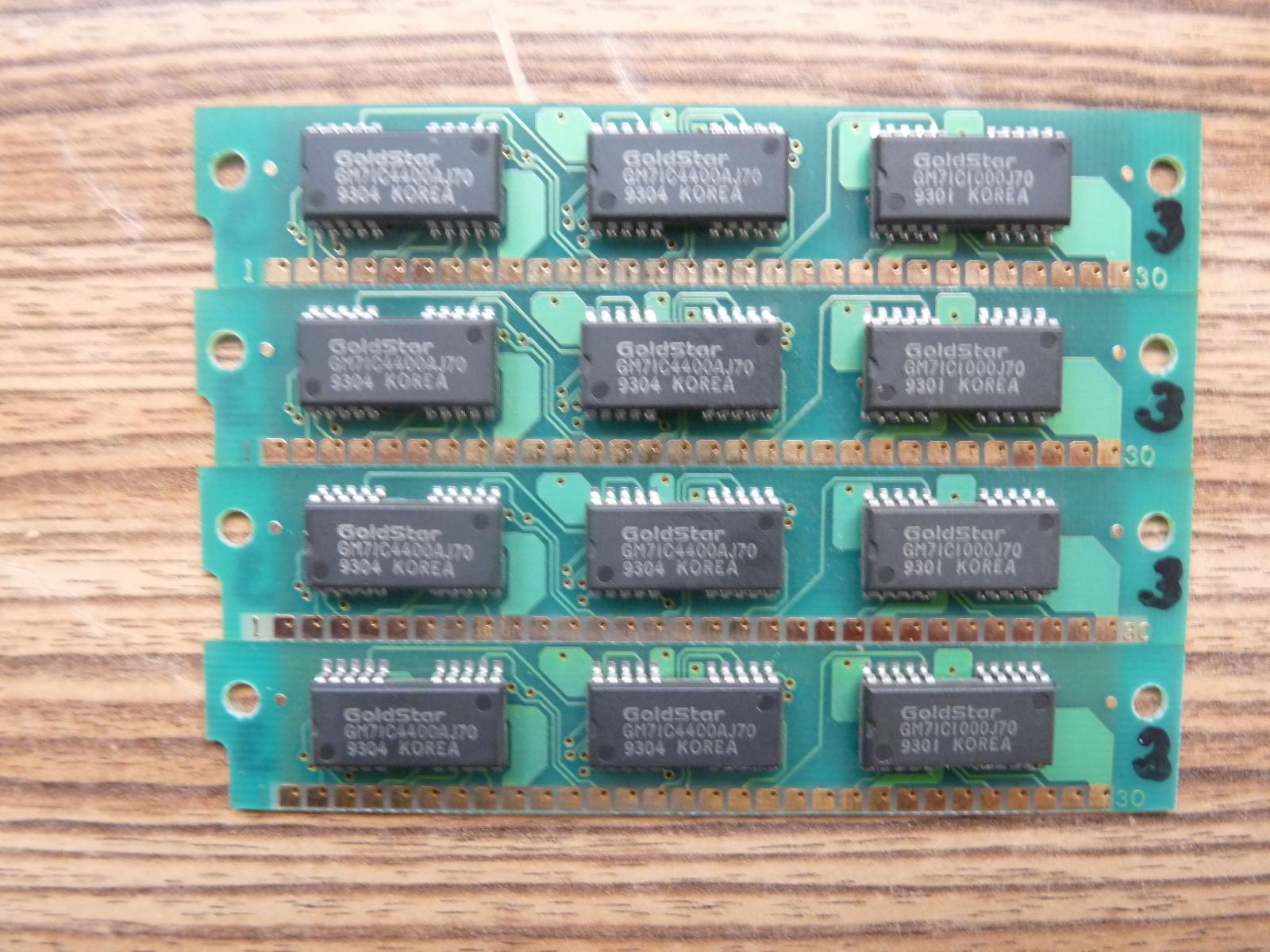 Paměti SIMM 30 PIN 4 x 1 MB - 4 ks - 3 - Počítače a hry