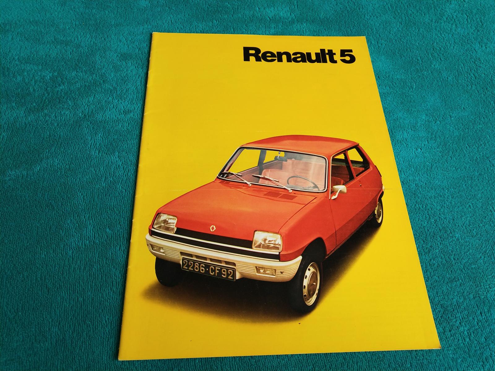 Prospekt Renault 5 (1978), 24 strán nemecky - Motoristická literatúra