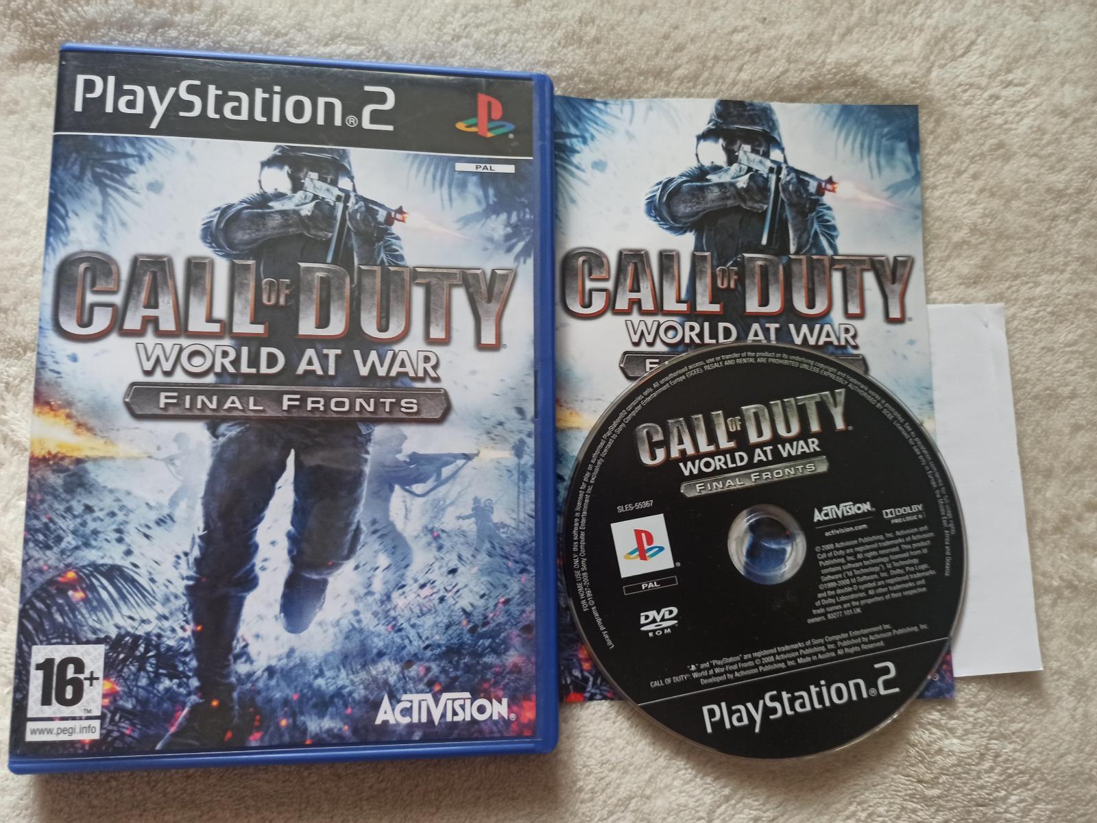 PS2 Call of Duty World na War Final Fronts - Hry