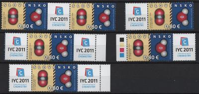 Slovensko - Zb. 489 (Mi. 652) zostava kupónov