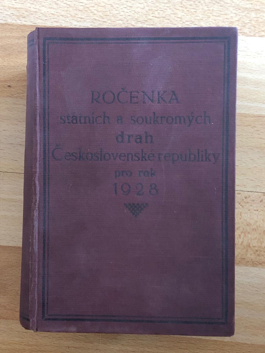 1928 Ročenka štátnych a súkromných dráh Československej Republiky - Odborné knihy