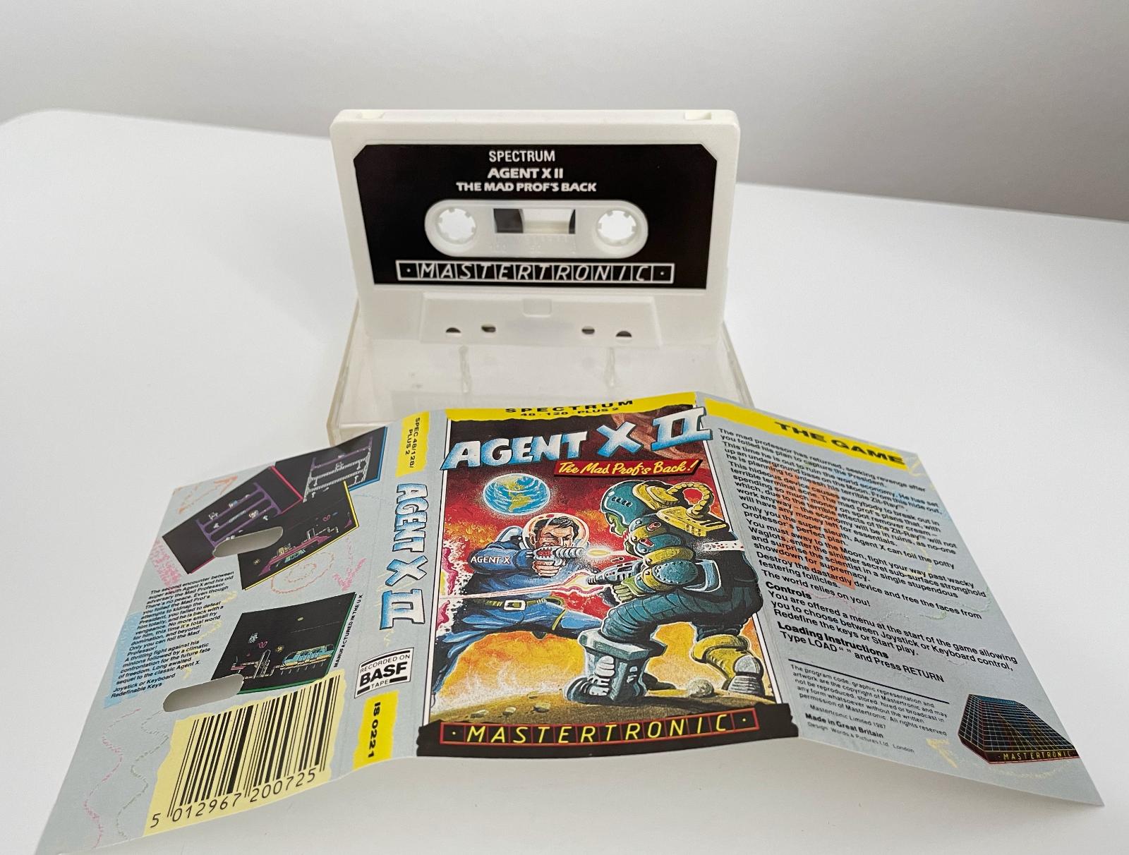 ZX Spectrum - Originální Hra - AGENT X II THE MAD PROF'S BACK - Počítače a hry