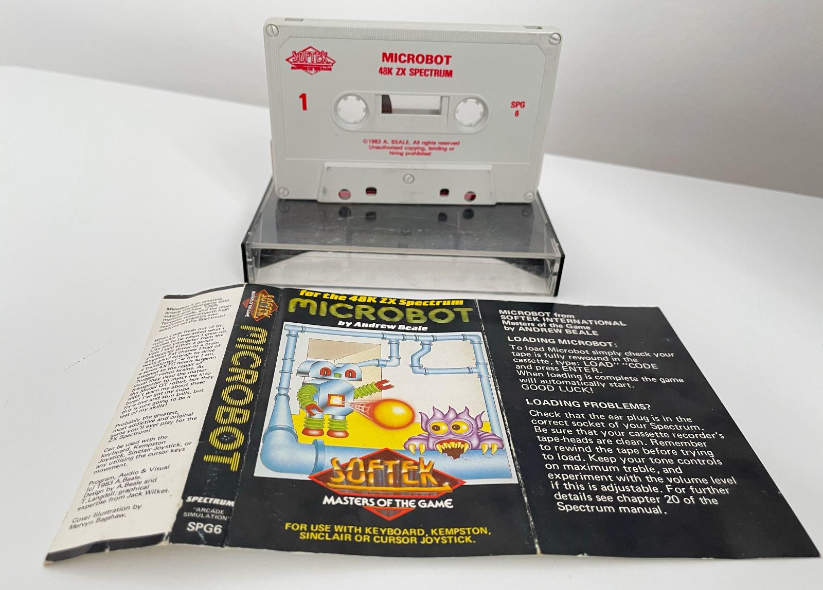 ZX Spectrum - Originální Hra - MICROBOT - Počítače a hry