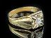 Pánsky prsteň zlatý s prírodným diamantom, veľkosť 68 - Šperky