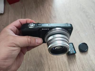 Digitálny fotoaparát Sony nex 3 +manuálny objektív Risespray 35mm