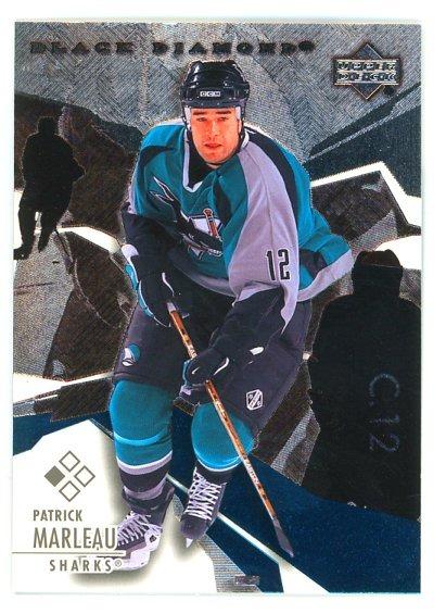 PATRICK MARLEAU UPPER DECK ,,BLACK DIAMOND" 03-04 - Hokejové karty