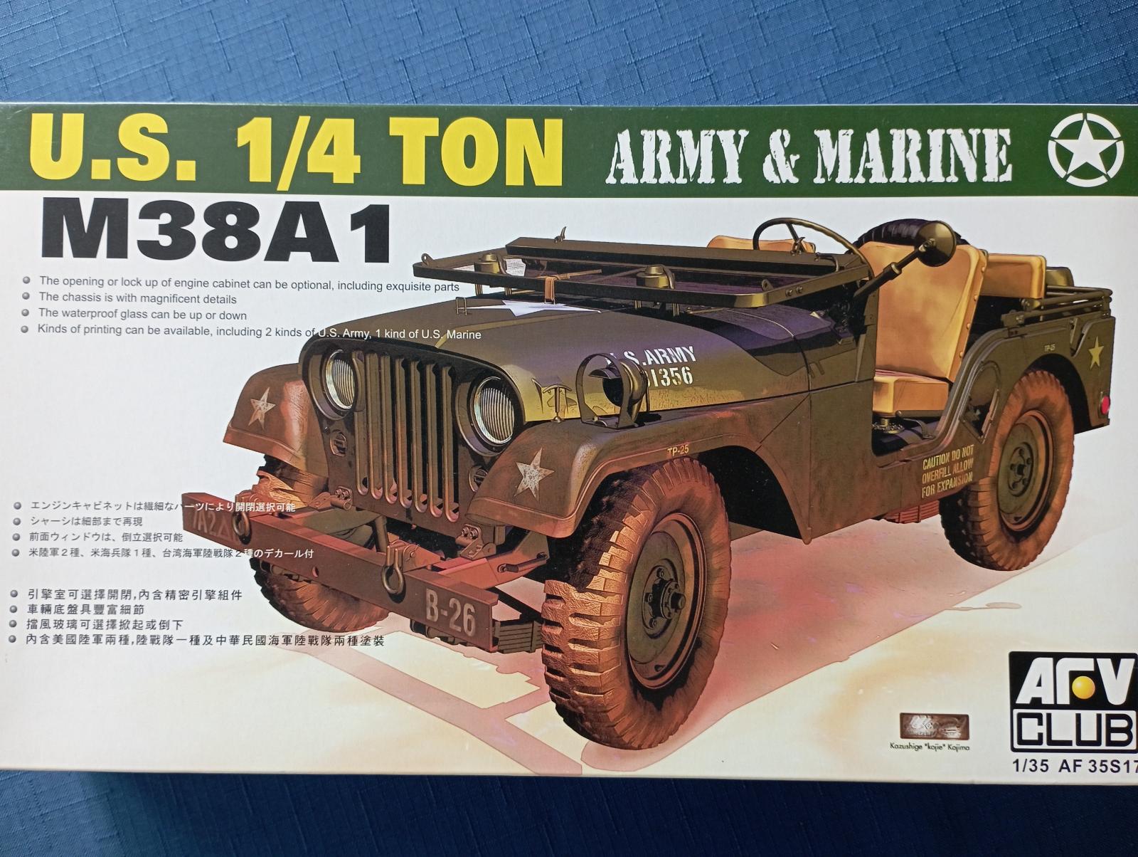 AFV Club 35S17 M38A1 US 1/4 ton - Modely vojenských vozidiel
