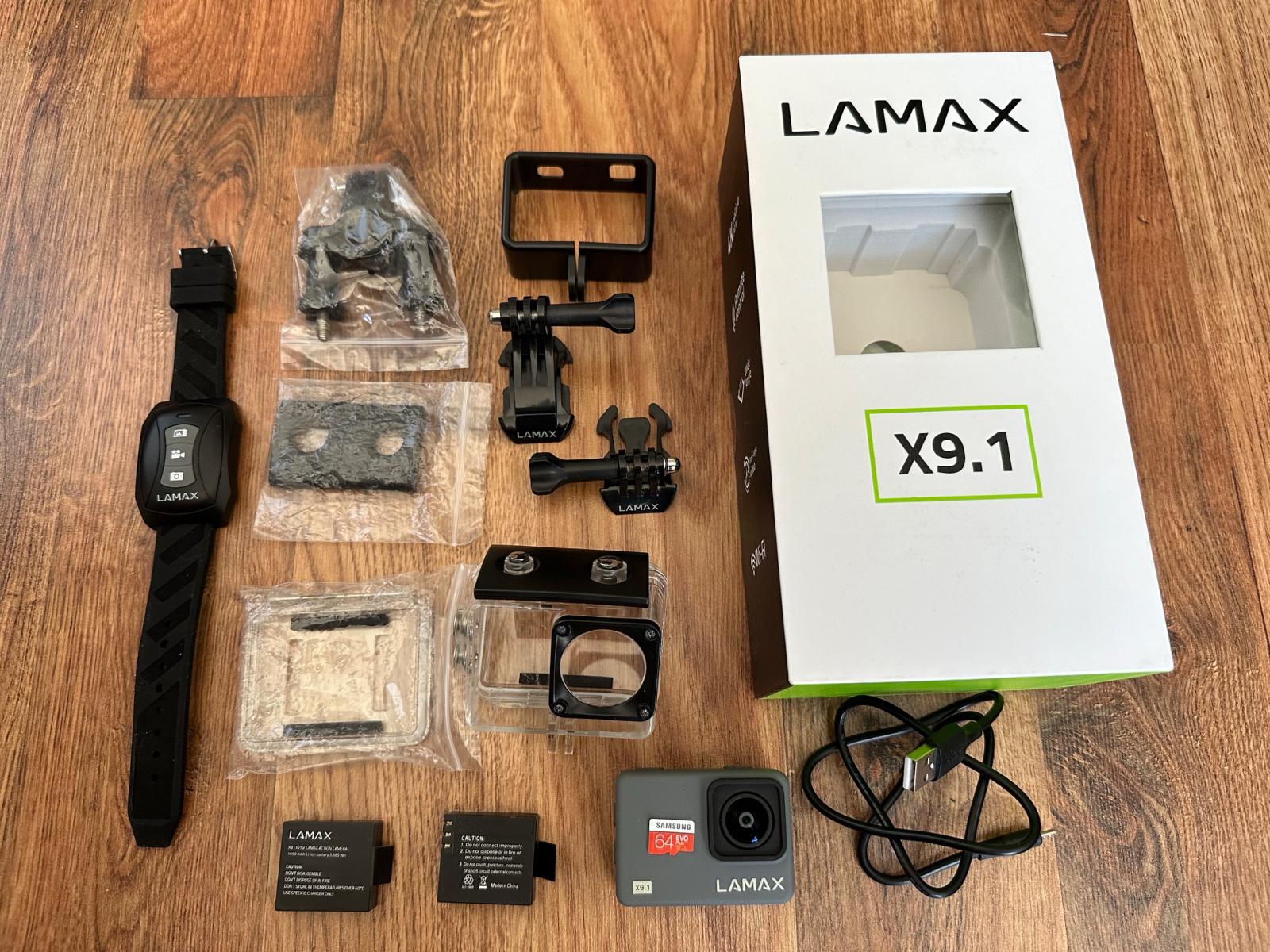 Akčná kamerka Lamax X9.1 + DO + 64GB SD karta + príslušenstvo - TV, audio, video