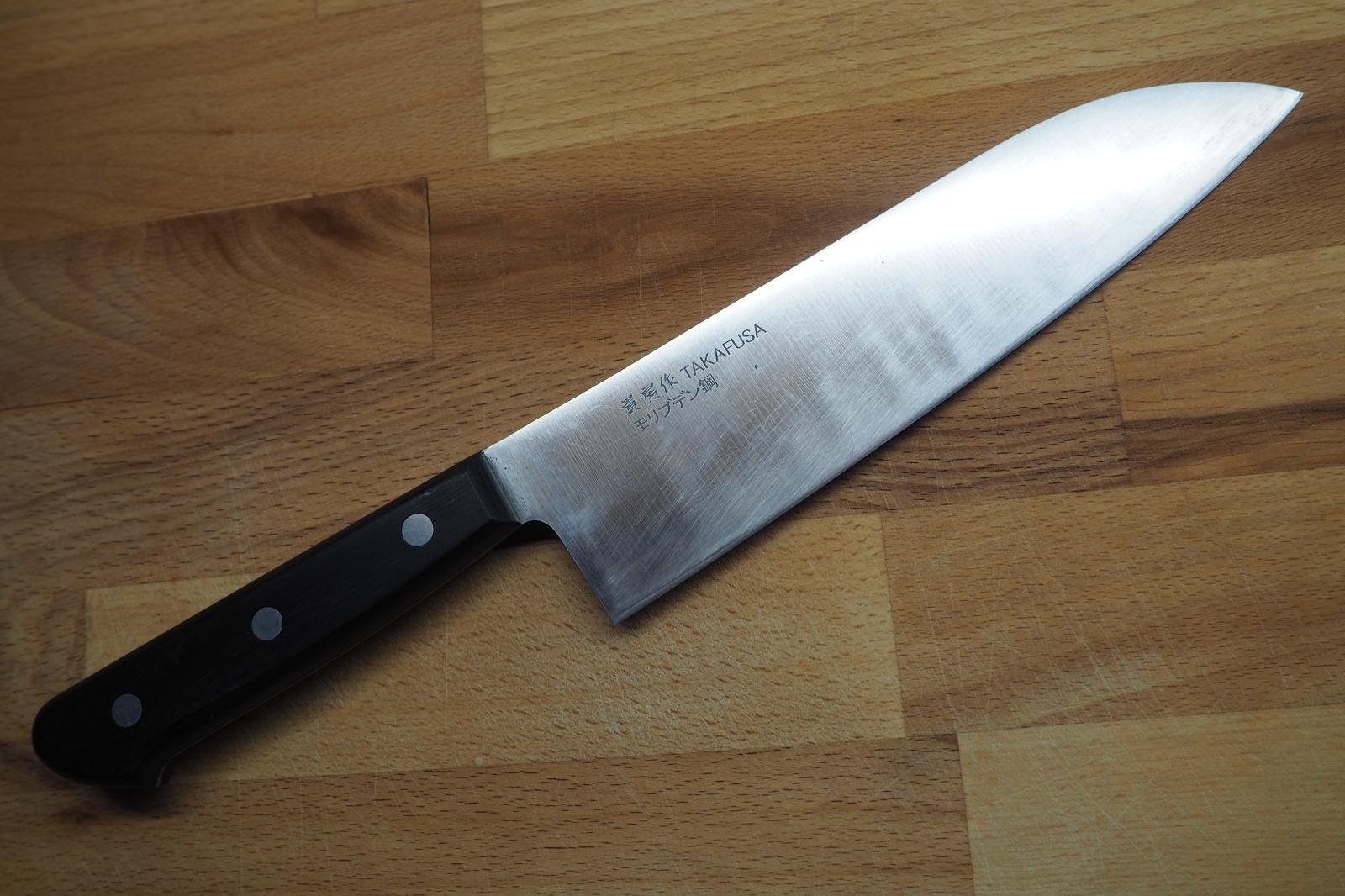 Kuchynský nôž Takafusa santoku nerez pakkawood 18 cm (Japonsko) - Vybavenie do kuchyne