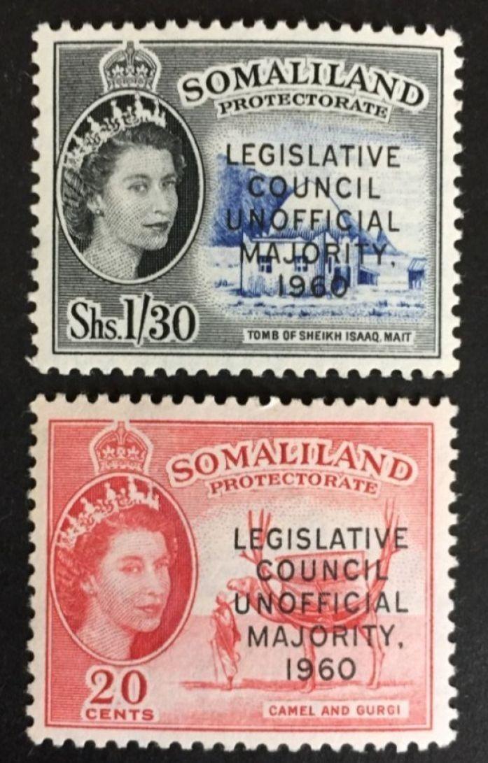 britský Somaliland 1960 ** Alžbeta II komplet mi. 135-136 - Filatelia