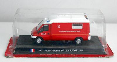 Del Prado 1/57 , Peugeot Boxer Picot 2.5D Hasičské Auto
