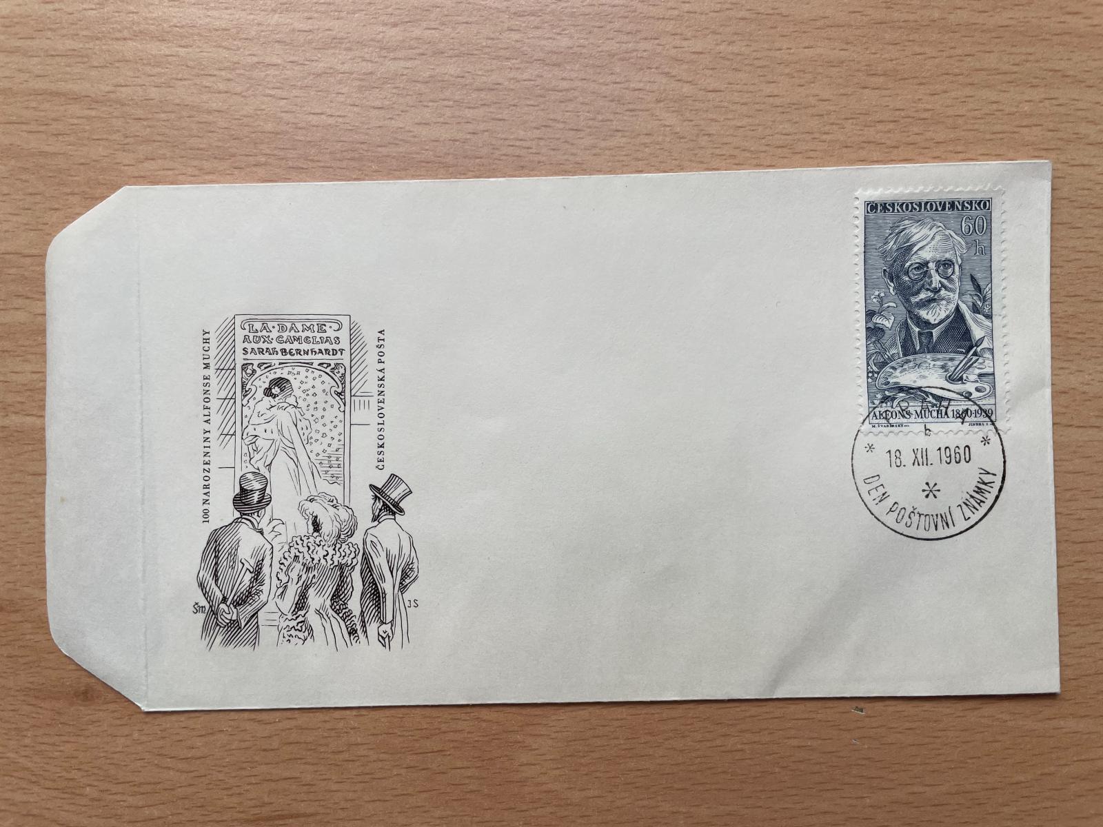 ČSSR 1960 pof.FDC 1154 Deň poštovej známky - Filatelia