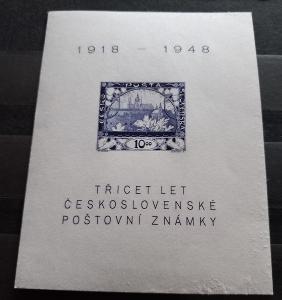 Aršík-30rokov ČS poštovej známky