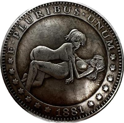 E Pluribus Unum - Medaila s dievčatami One Dollar 1881
