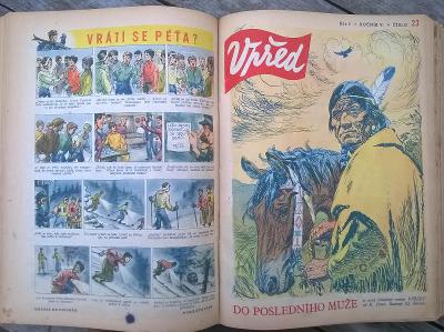 Časopis Vpřed, ročník V. 1949-50, komiks 
