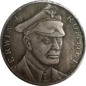 Vojenský odkaz: Unikátna minca s Afrikakorps tankom a portrétom Rommel