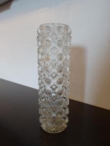 Lisované sklo - Adolf Matura - váza - 22 cm.