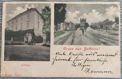 Batelov - Battelau - okr- Jihlava - zámok, námestie - 1903