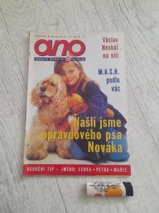 Starý časopis ANO 45/96 viz.foto, našli jsme opr. Psa Nováka