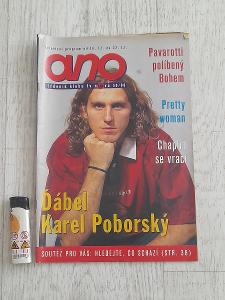 Starý časopis ANO 50/96 Ďábel Karel Poborský