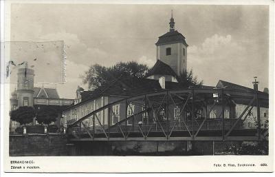 Strakonice, most cez Otavu, zámok, Trucbašta, sv. Prokop, 1927, Klas